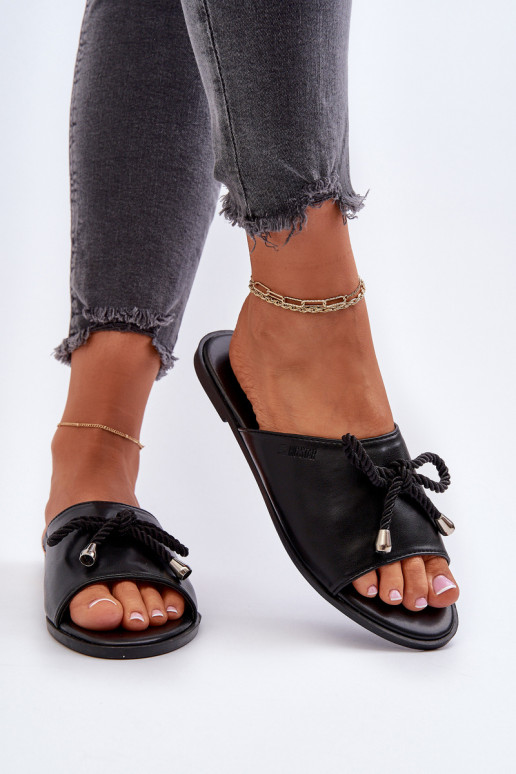 Dámské sandály z ekokože Big Star NN274066 Černé