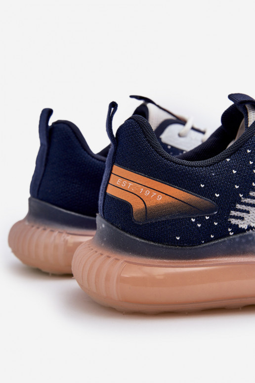 Pánské sportovní boty HI-POLY SYSTEM Big Star NN174474 tmavě modré