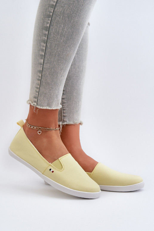 Dámské tenisky slip-on žluté Adrancia