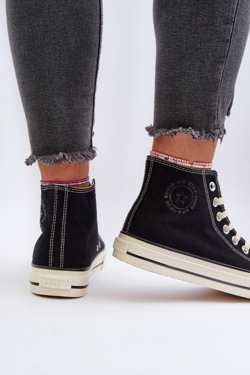 Dámské vysoké tenisky Big Star NN274283 černé