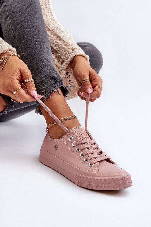 Klasické Dámské Tenisky Big Star NN274291 Růžové