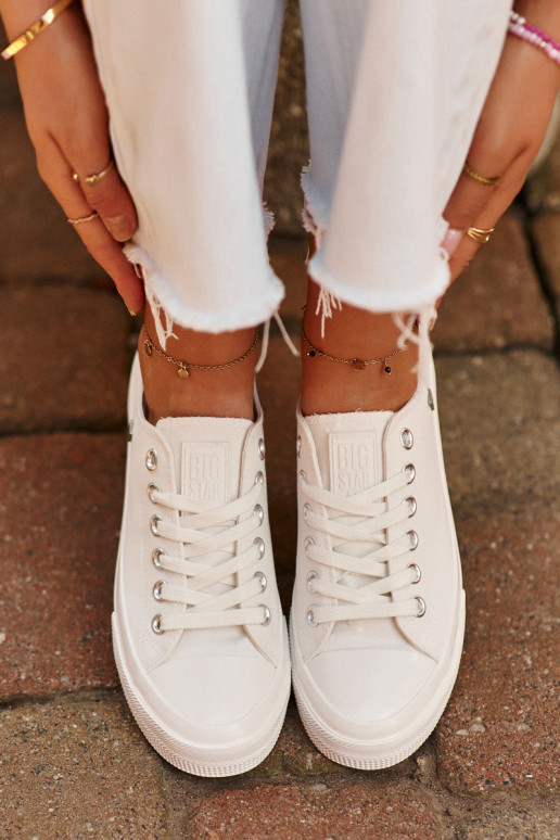 Klasické Dámské Tenisky Big Star NN274285 Bílé