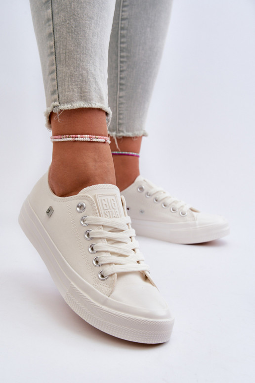 Klasické Dámské Tenisky Big Star NN274285 Bílé