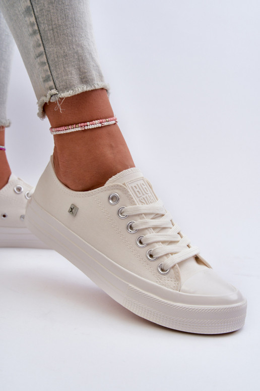 Klasické Dámské Tenisky Big Star NN274285 Bílé