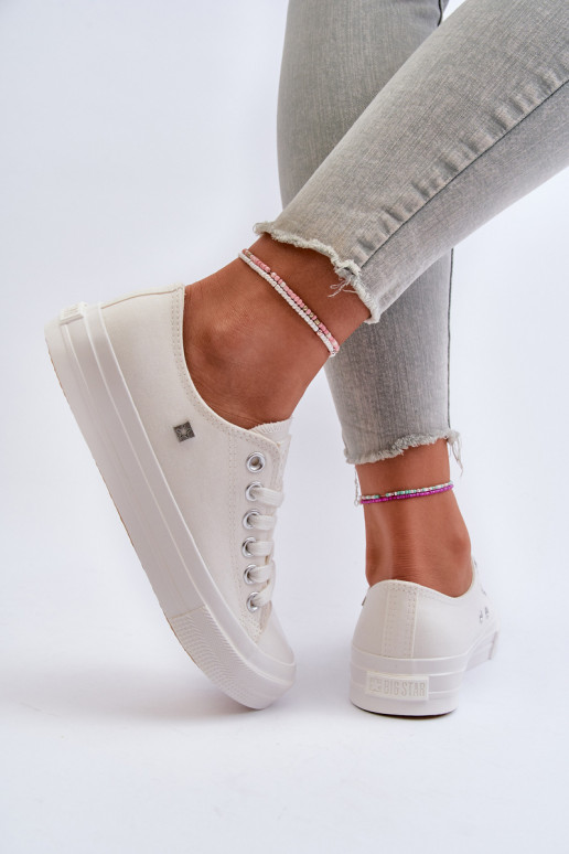 Klasické Dámské Tenisky Big Star NN274285 Bílé