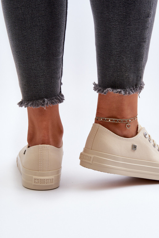 Klasické Dámské Tenisky Big Star NN274286 Bežové