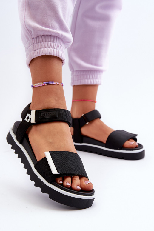 Dámské sandály na platformě Big Star NN274778 černé