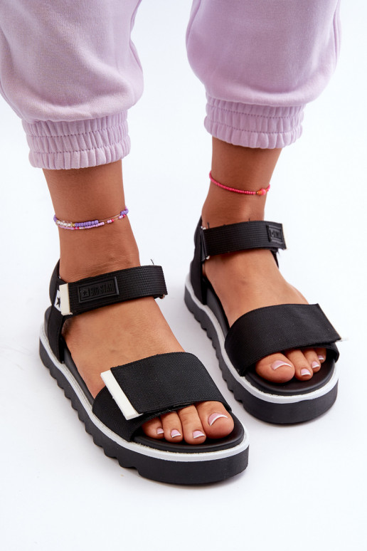 Dámské sandály na platformě Big Star NN274778 černé