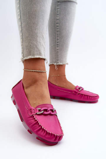 Semišové pohodlné mokasíny Fuchsia Giovana