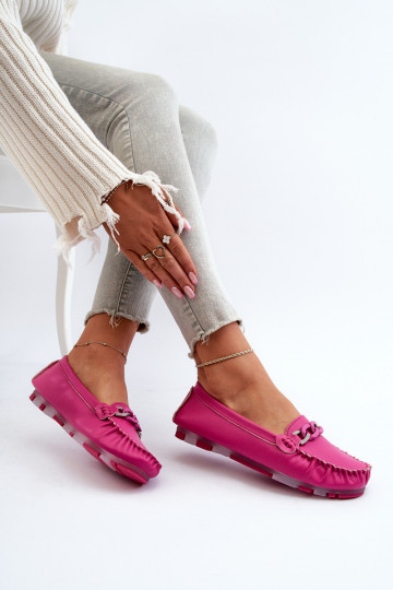 Semišové pohodlné mokasíny Fuchsia Giovana 2