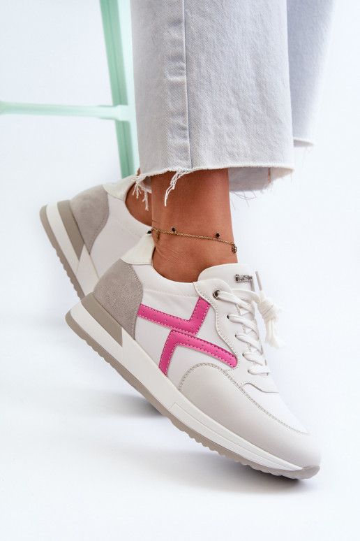 Dámské tenisky na platformě INBLU IN000362 Bílé