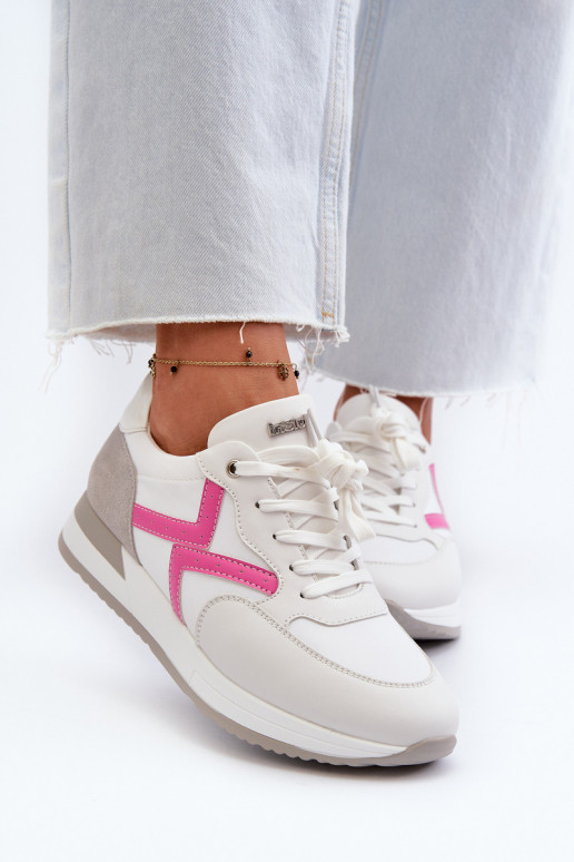 Dámské tenisky na platformě INBLU IN000362 Bílé