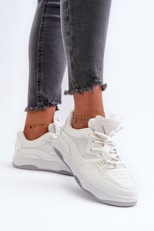 Dámské tenisky na platformě bílé Etnaria