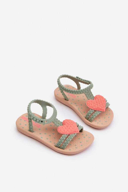 Dětské sandálky se srdcem 81997 Ipanema My First Baby zelené Dětské sandálky se srdcem 81997 Ipanema My First Baby zelené