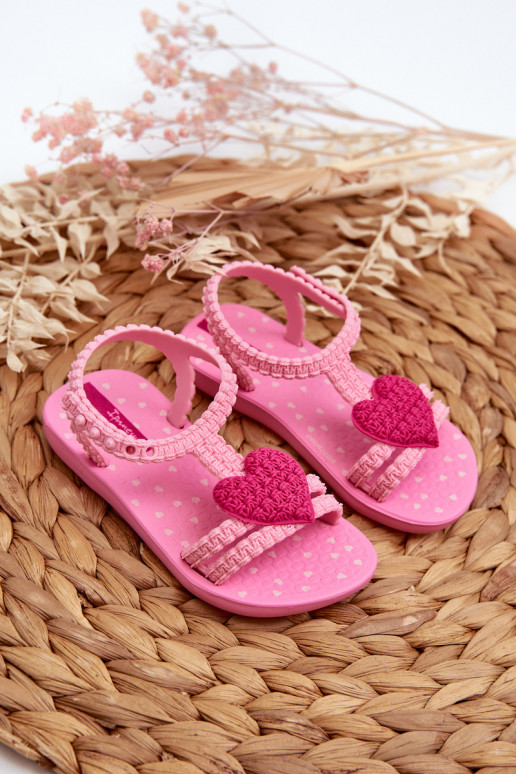 Dětské sandálky srdcem 81997 Ipanema My First Baby růžové Dětské sandálky srdcem 81997 Ipanema My First Baby růžové