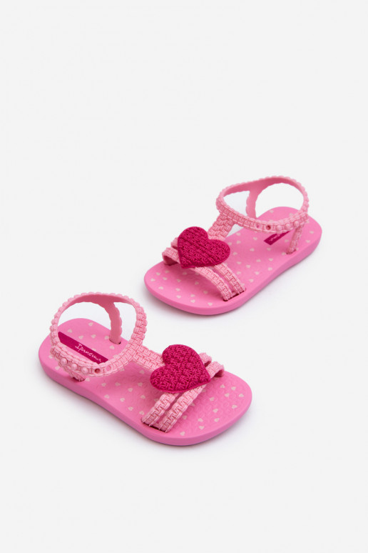 Dětské sandálky srdcem 81997 Ipanema My First Baby růžové Dětské sandálky srdcem 81997 Ipanema My First Baby růžové