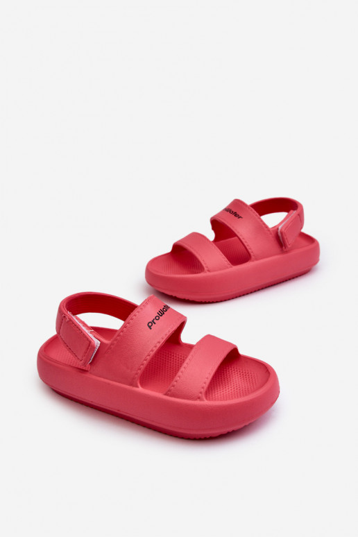 Lehké Pěnové Sandály Na Suchý Zip ProWater PRO-24-05-02K Růžové Lehké Pěnové Sandály Na Suchý Zip ProWater PRO-24-05-02K Růžové