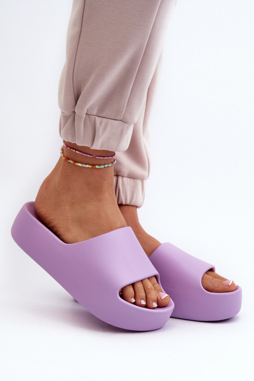 Dámské žabky na tlusté podrážce béžové Oreithano