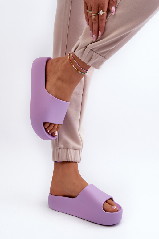 Dámské žabky na tlusté podrážce béžové Oreithano