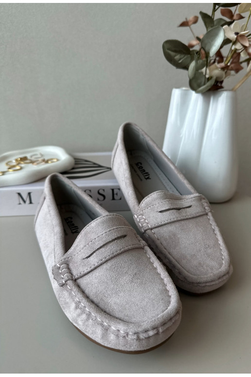 Dámské semišové mokasíny fialové Lenvie