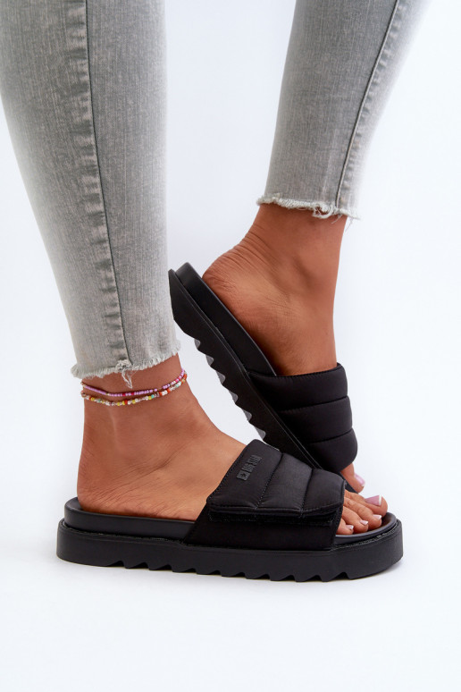 Dámské Žabky Na Platformě Big Star NN274772 Černé