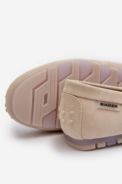 Dámské Mokasíny Z Eko Kůže Světle Bežové Celoria