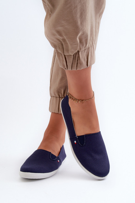 Dámské námořnické slip-on tenisky modré Adrancia