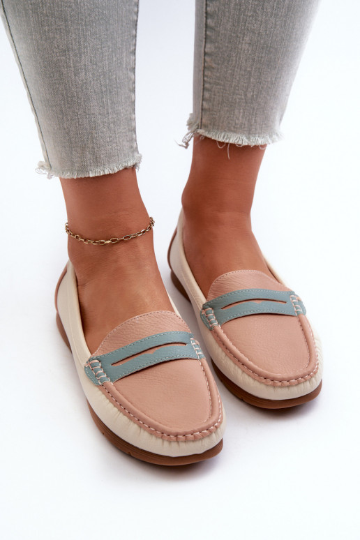 Dámské mokasíny z eko kůže růžové Vikitara