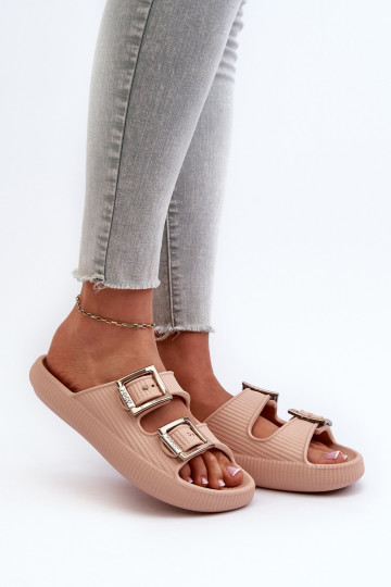 Lehké Dámské Žabky ZAXY LL285087 Beige 2