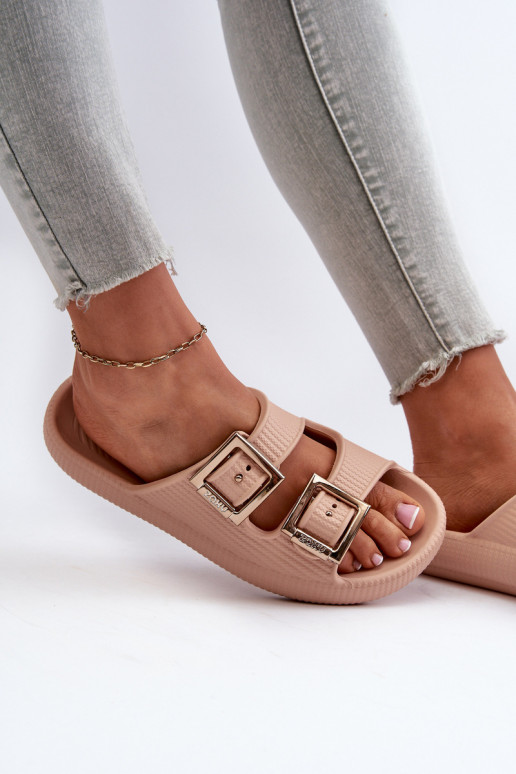 Lehké Dámské Žabky ZAXY LL285087 Beige Lehké Dámské Žabky ZAXY LL285087 Beige