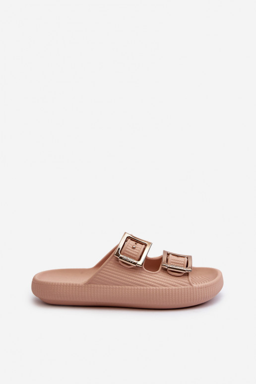 Lehké Dámské Žabky ZAXY LL285087 Beige Lehké Dámské Žabky ZAXY LL285087 Beige