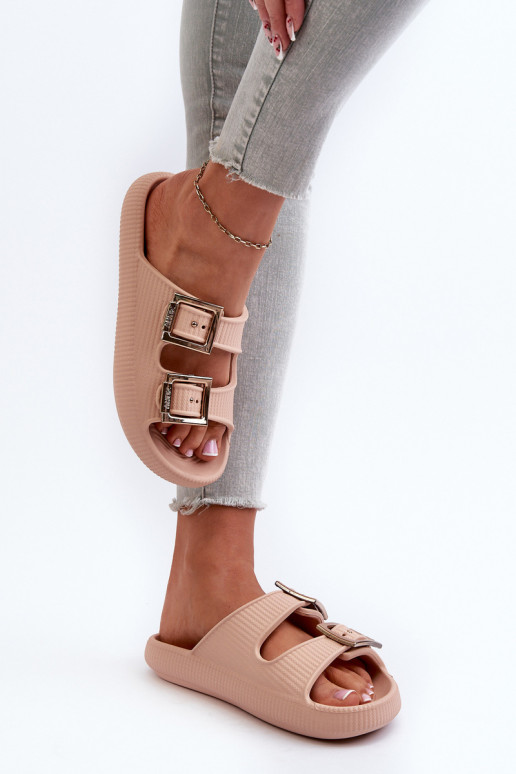 Lehké Dámské Žabky ZAXY LL285087 Beige Lehké Dámské Žabky ZAXY LL285087 Beige