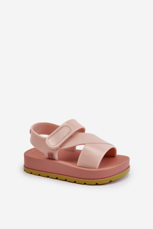 Dětské sandálky Na suchý zip vonící ZAXY LL385002 světle růžové Dětské sandálky Na suchý zip vonící ZAXY LL385002 světle růžové