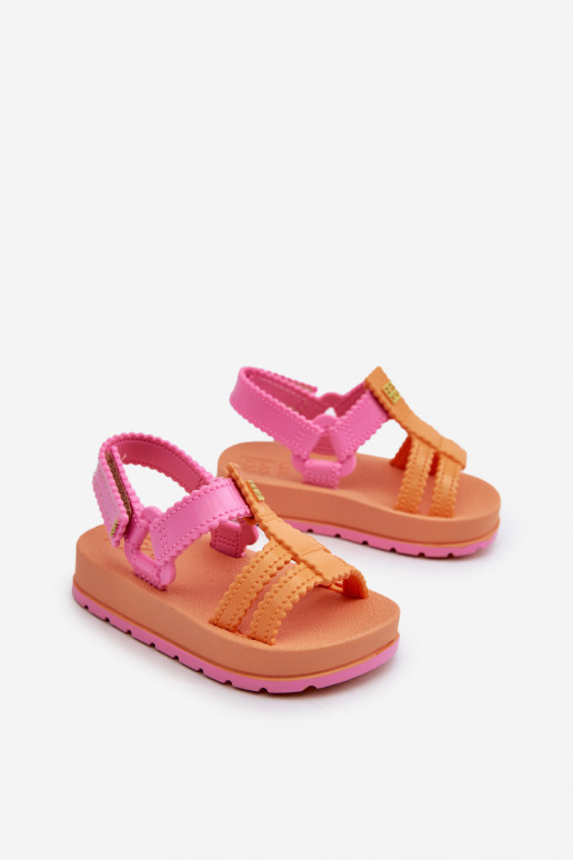 Dětské vonící sandálky na suchý zip ZAXY LL385026 Oranžové Dětské vonící sandálky na suchý zip ZAXY LL385026 Oranžové