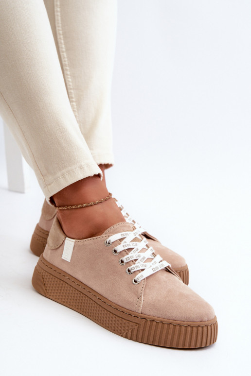 Dámské tenisky MEMORY FOAM SYSTEM BIG STAR NN276002 Hnědobéžové