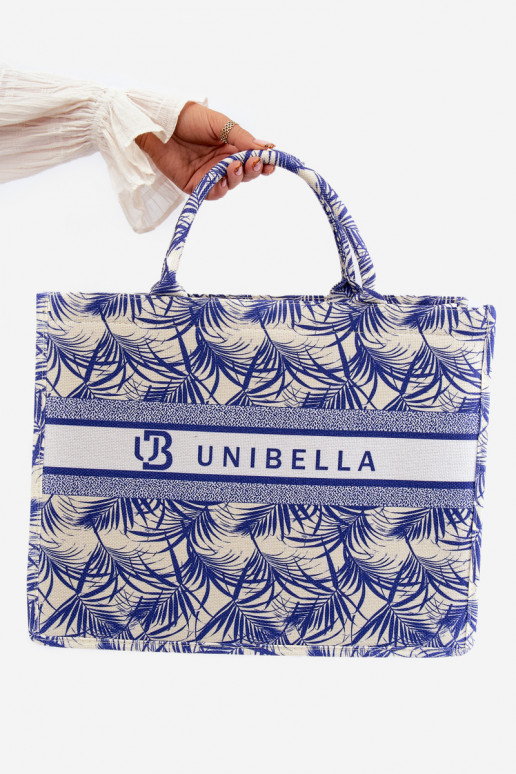 Vzorovaná Velká Kabelka Modrá Mooch Vzorovaná Velká Kabelka Modrá Mooch