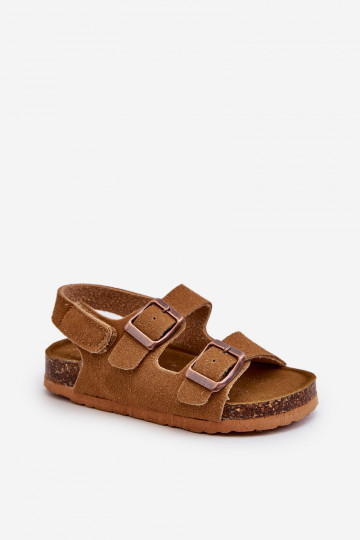 Dětské sandálky na korkové platformě se suchým zipem Camel Rorria 2