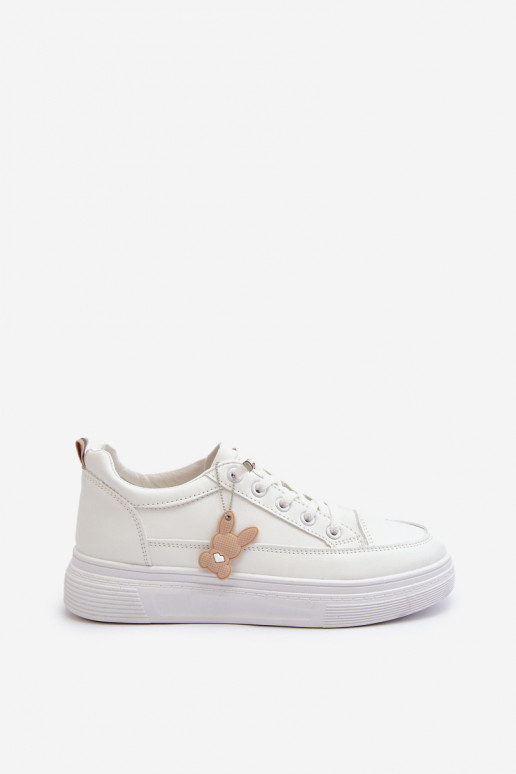 Tenisky Dámské Sportovní Na Platformě S Ozdobou Bílý VINCEZA 13613 Tenisky Dámské Sportovní Na Platformě S Ozdobou Bílý VINCEZA 13613