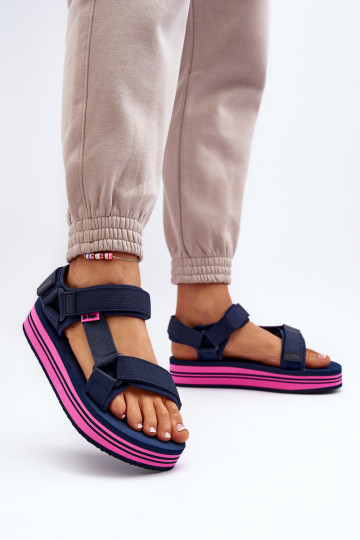 Dámské sandály na platformě Lee Cooper LCW-24-05-2753L Černé 2