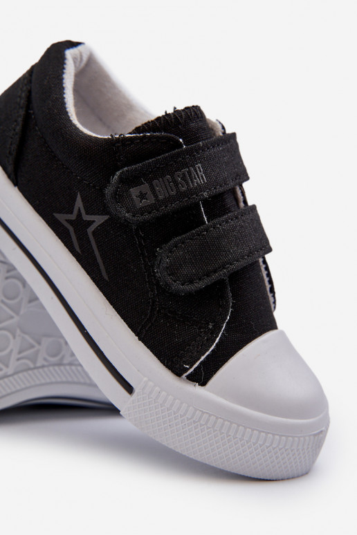 Dětské Tenisky Na Suchý Zip Big Star NN374111 Černé Dětské Tenisky Na Suchý Zip Big Star NN374111 Černé