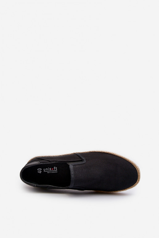 Pánské espadrilky s pletením černé Fenen Pánské espadrilky s pletením černé Fenen