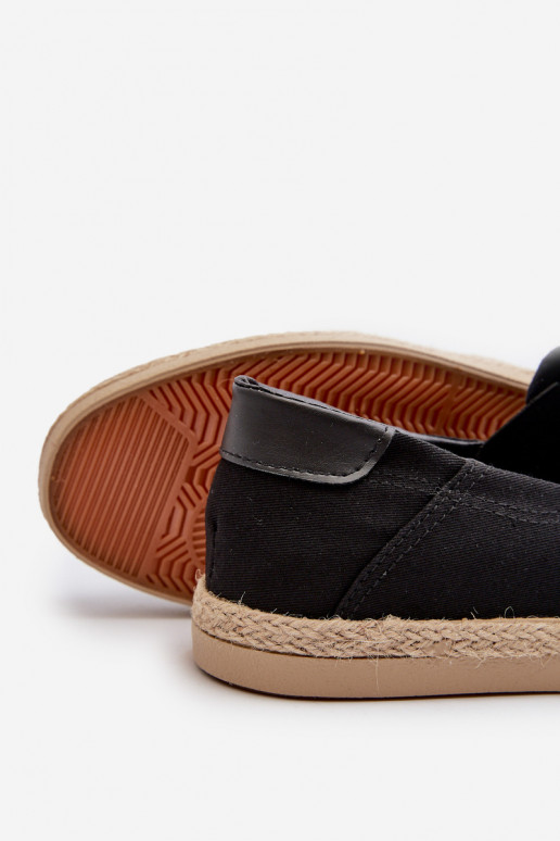 Pánské espadrilky s pletením černé Fenen Pánské espadrilky s pletením černé Fenen
