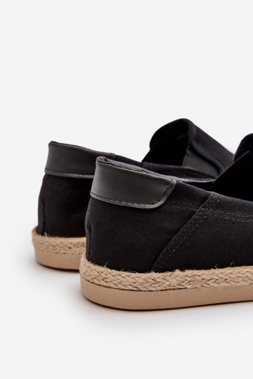 Pánské espadrilky s pletením černé Fenen Pánské espadrilky s pletením černé Fenen