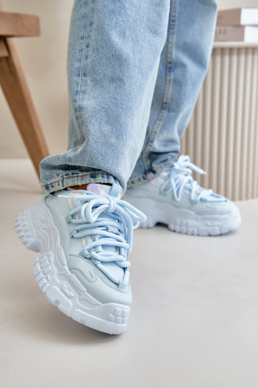 Dámské tenisky na masivní podrážce modré Nevela Dámské tenisky na masivní podrážce modré Nevela