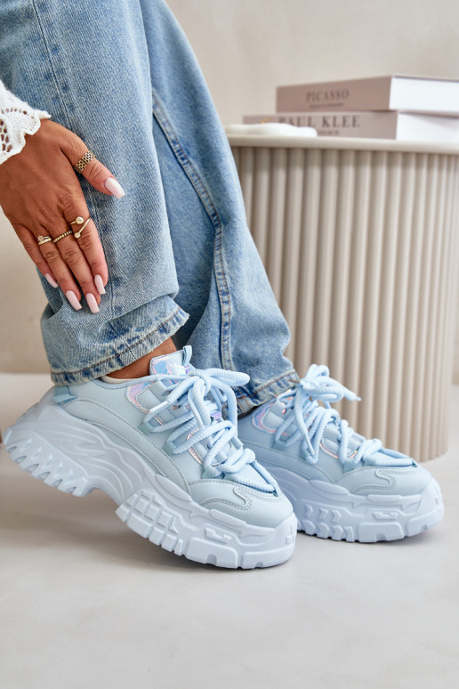 Dámské tenisky na masivní podrážce modré Nevela Dámské tenisky na masivní podrážce modré Nevela