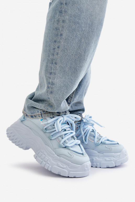 Dámské tenisky na masivní podrážce modré Nevela Dámské tenisky na masivní podrážce modré Nevela