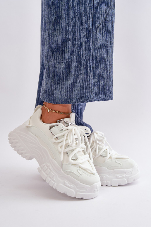 Dámské tenisky na masivní podrážce bílé Nevela Dámské tenisky na masivní podrážce bílé Nevela