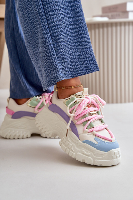 Dámské tenisky na masivní podrážce multikolor Nevela Dámské tenisky na masivní podrážce multikolor Nevela