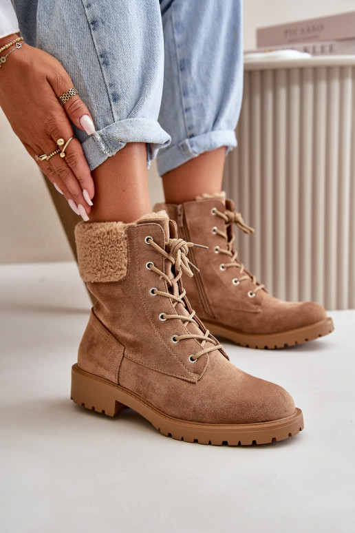 Dámské podšité pracovní boty na zip hnědé Mivael Dámské podšité pracovní boty na zip hnědé Mivael