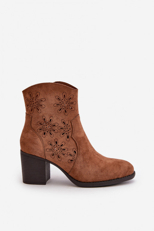 Boty S Prodyšným Svrškem Na Podpatku Eko Semišové Hnědé Nevishiia Boty S Prodyšným Svrškem Na Podpatku Eko Semišové Hnědé Nevishiia